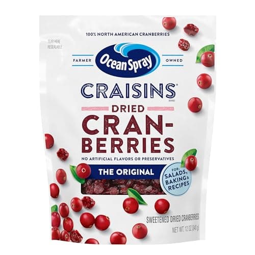 Ocean Spray® Craisins® Original Dried Cranberries, Dried Fruit, 12 Oz Pouch (Pack of 12)