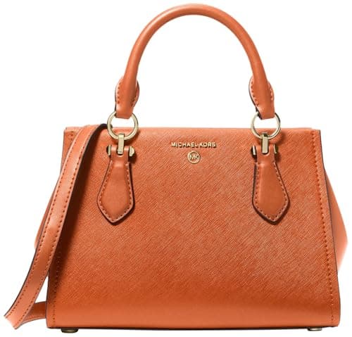 Michael Kors Women's Marilyn Small Crossbody Bag, Gold-Tone Hardware/Orange Punch