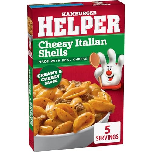 Hamburger Helper Cheesy Italian Shells, 6.1 Ounces, 12 per Case