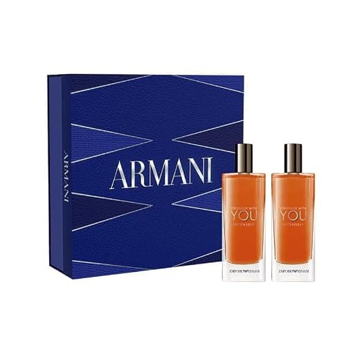 Armani Beauty – Stronger With You Intensely– 2-Piece Cologne Duo Set ($66 Value) – Warm Spicy Ambery Men’s Fragrance – 0.5 Fl Oz Each
