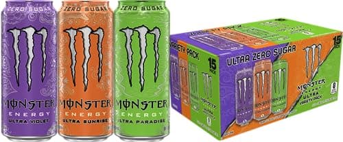 Monster Energy Ultra Variety Pack, POP, Sugar Free Energy Drink, 16 Ounce