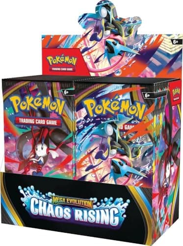 Pokémon TCG: Mega Evolution—Chaos Rising Booster Display
