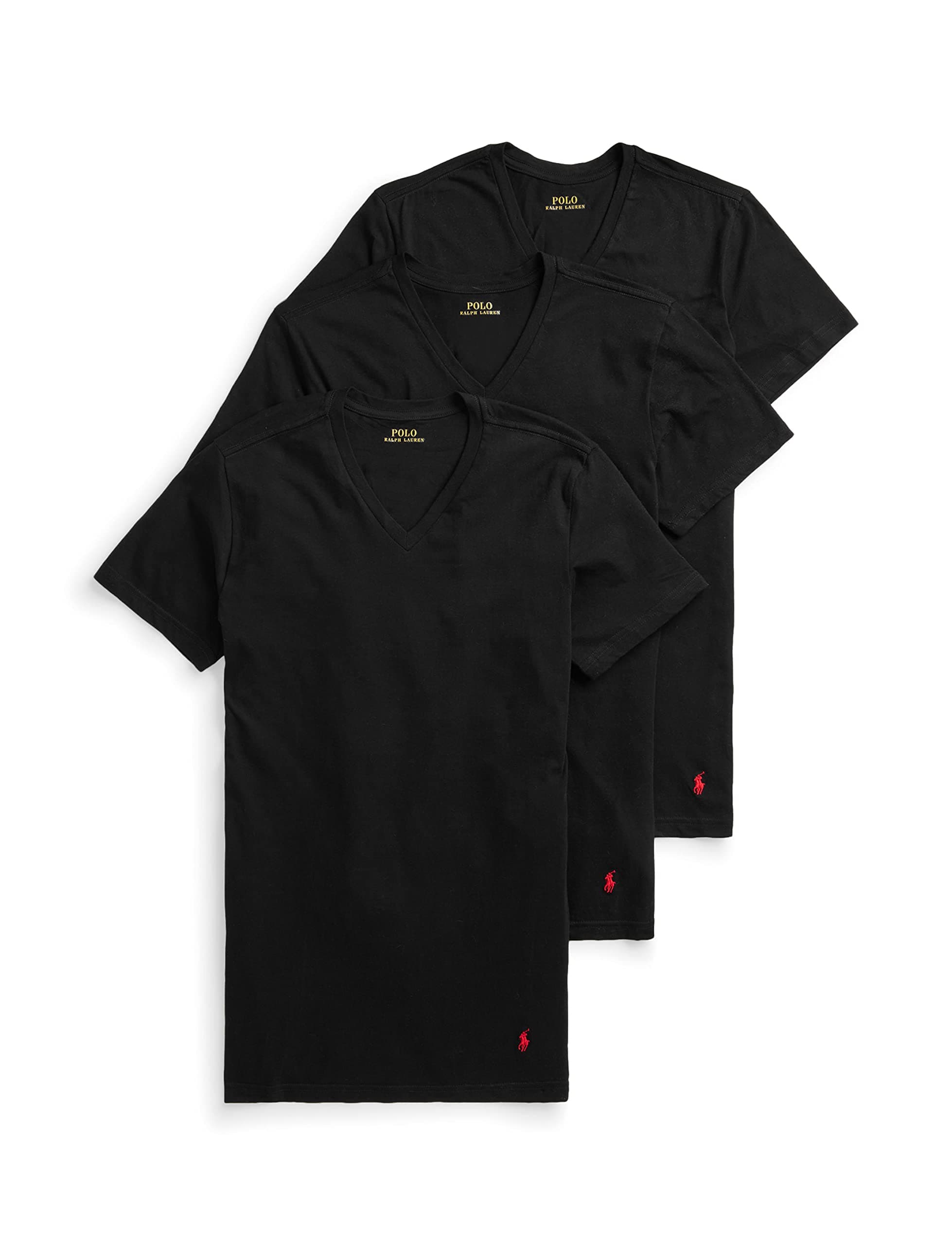 Polo Ralph Lauren Men's Classic Fit Cotton V-Neck Undershirt 3-Pack