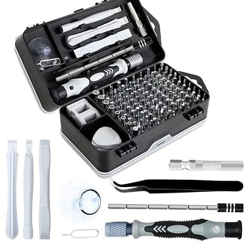 115-in-1 Precision Screwdriver Set, Small Durable Electronics Repair Tool Kit for Phone, Eyeglasses, Watch, Computer, Laptop, Console, Doorbell Gifts for Tech Lovers