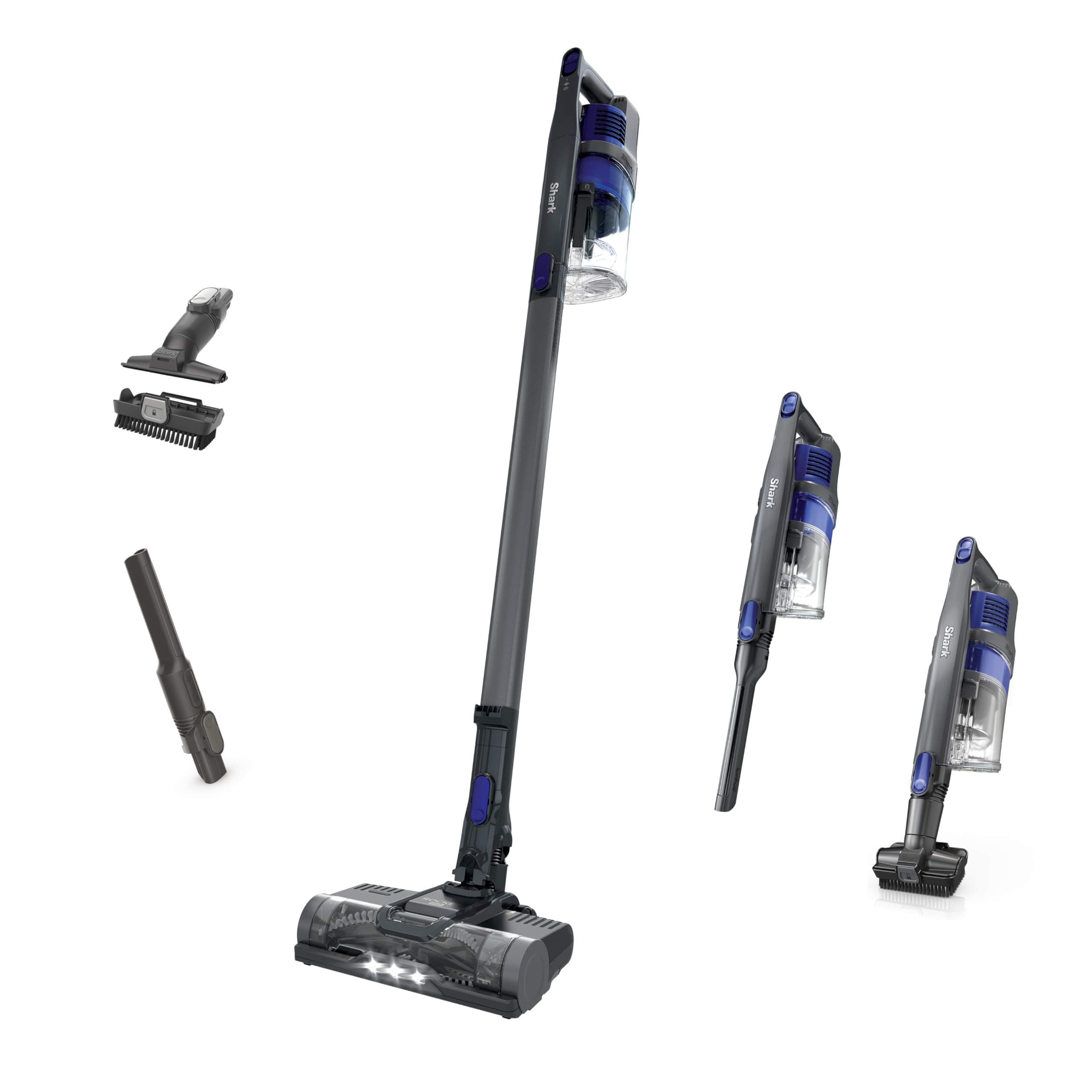 Shark Pet Cordless Stick Vacuum, Grey, IX141 | HyperVelocity Suction, XL Dust Cup, LED Headlights, Removeable Handheld, Crevice & Pet Tool, 40-Min Runtime, Lightweight