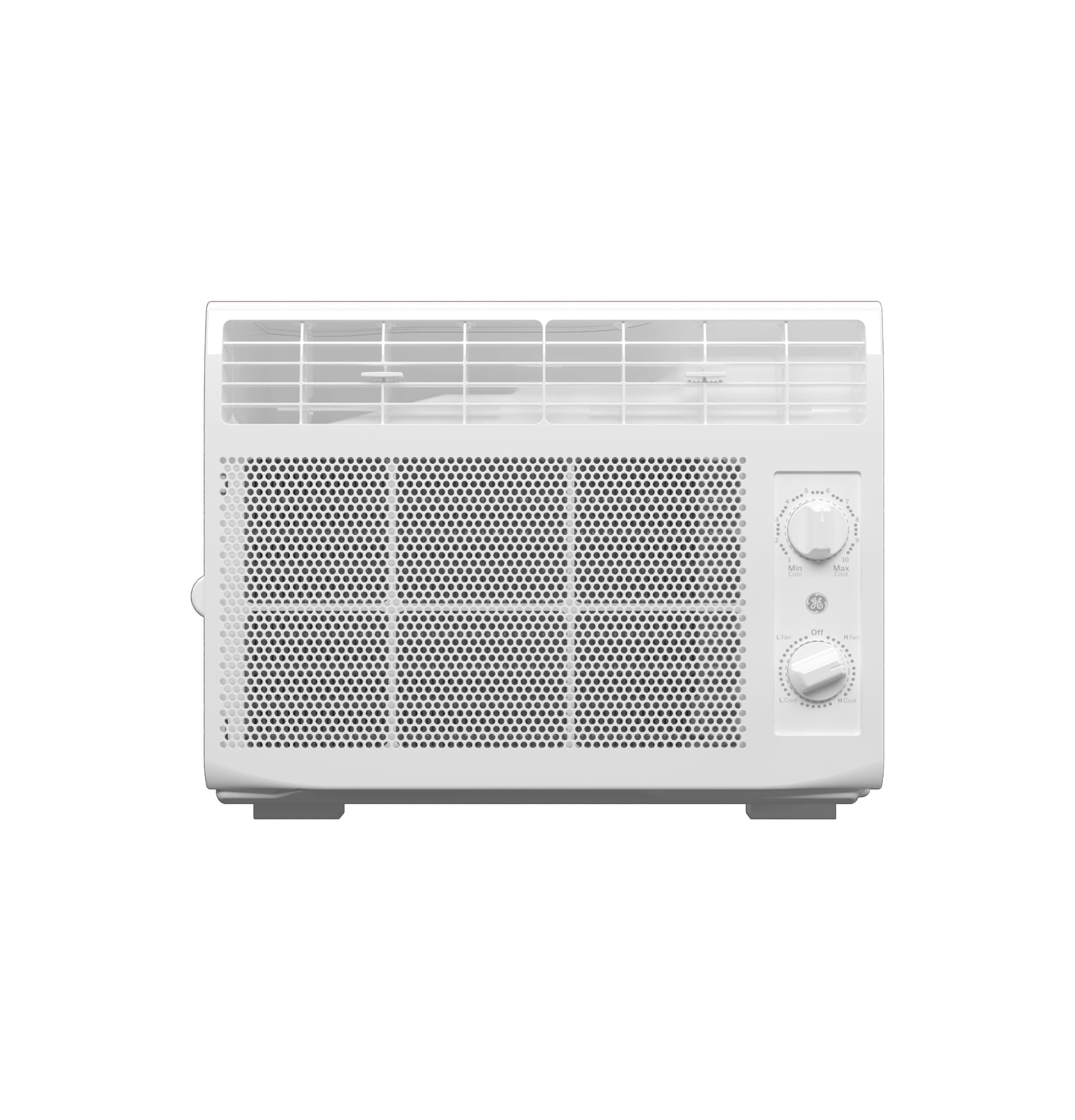 GE Window Air Conditioner 5,000 BTU AC Unit for Small Spaces up to 150 sq ft with Manual Controls & 2 Cooling Modes, Easy Install Kit, White