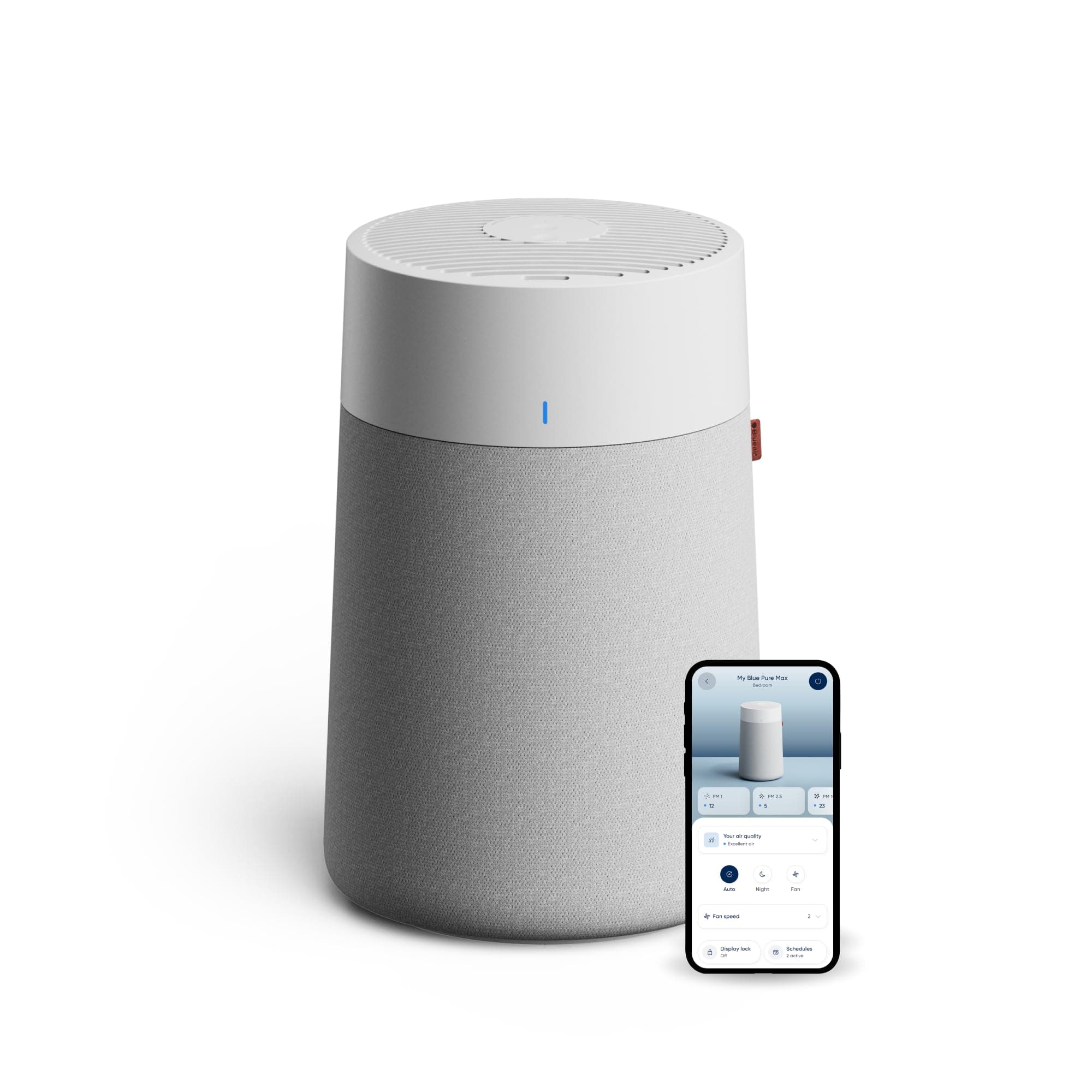 BLUEAIR Air Purifiers for Home Bedroom Dorm up to 1,138 Ft², Blue 511i Max | WiFi, Auto Mode, Compact, Quiet 19dB HEPASilent Filtration, AHAM Verified, Washable Pre-Filter, Captures Pet Hair, Allergens
